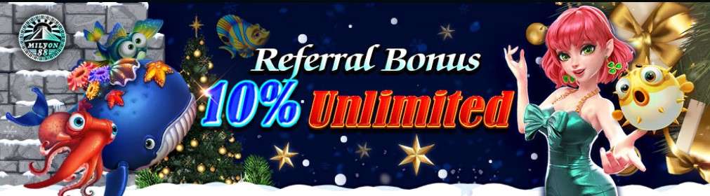 Milyon88 referral bonus