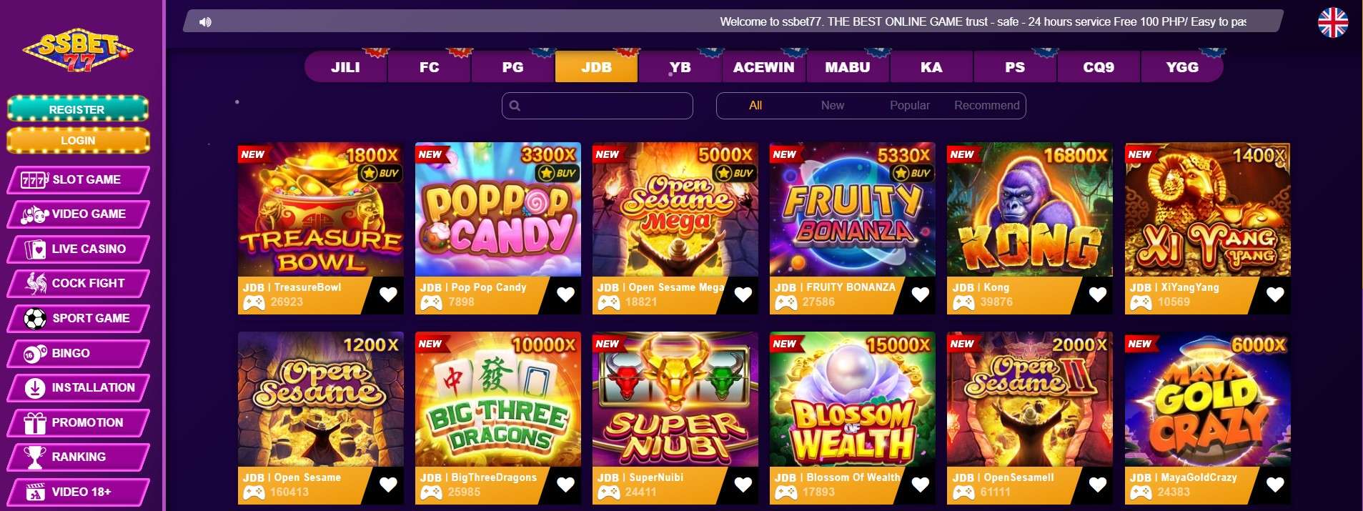 Xi Yang Yang Slot at SSbet77