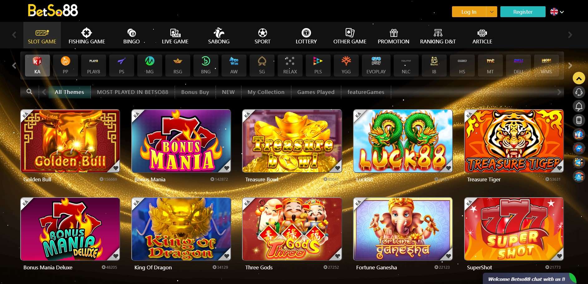 King of Dragon slot at Betso88