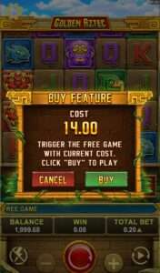 buy feature at Golden Aztec slot