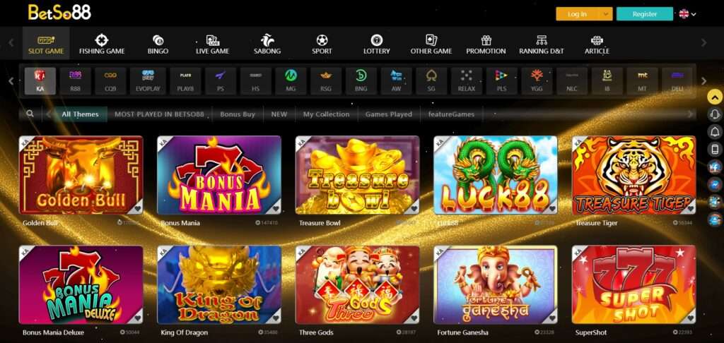 Play Bonus Mania slot at Betso88