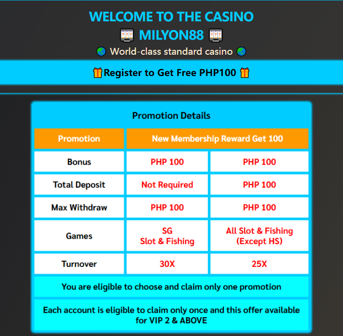 new member register free 100