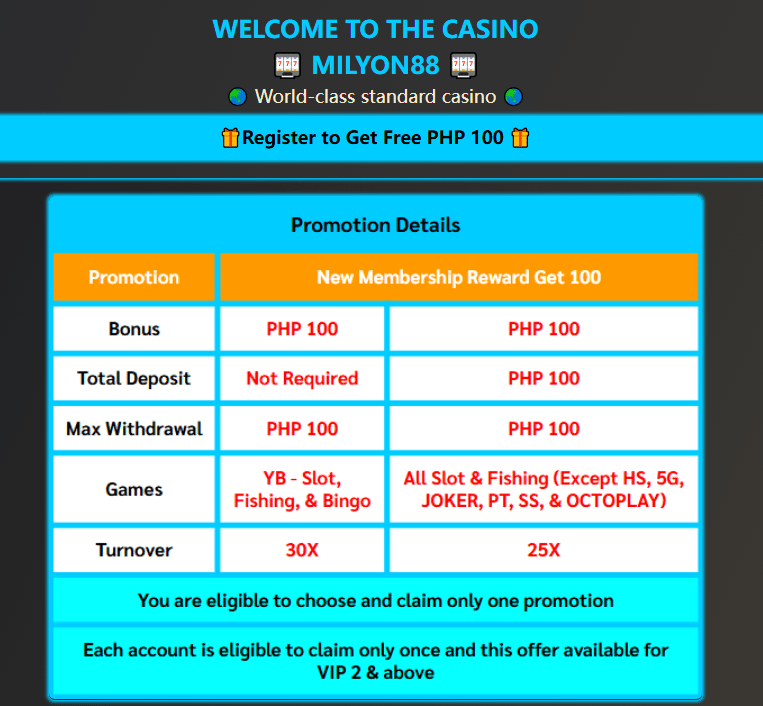 new member register free 100 2025